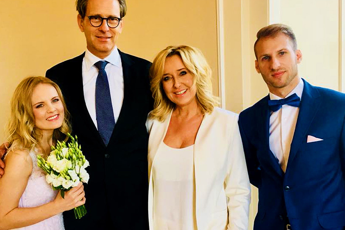 Agata Młynarska, Sylwia Mor, ślub