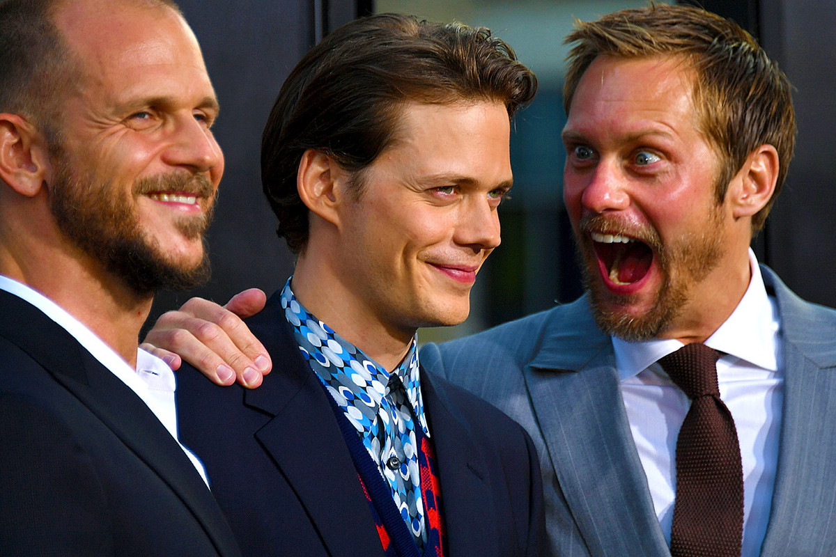 Gustaf, Bill i Alexander Skarsgard