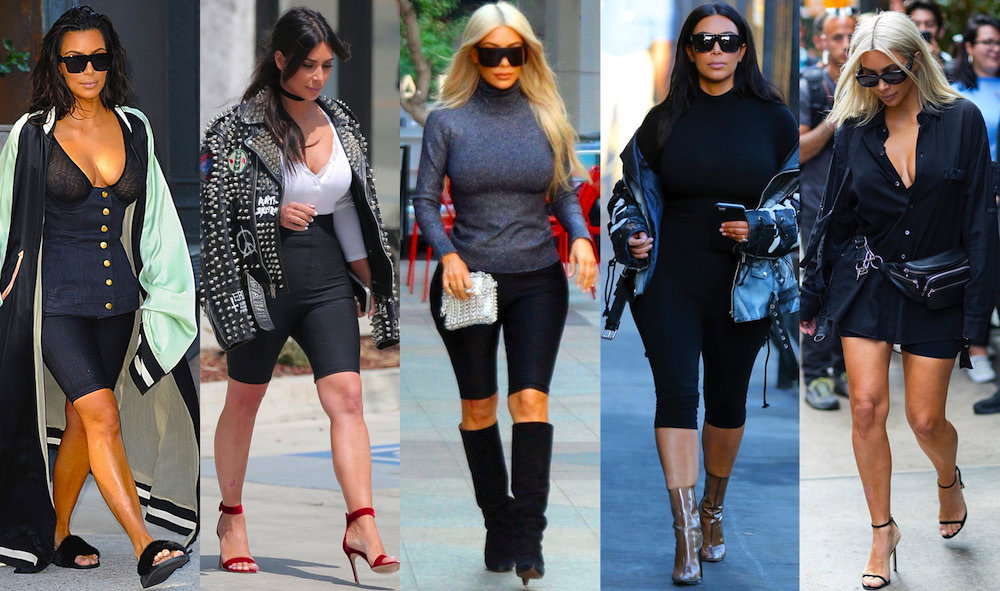 Kim Kardashian wylansowała trend na obcisłe spodenki rowerowe