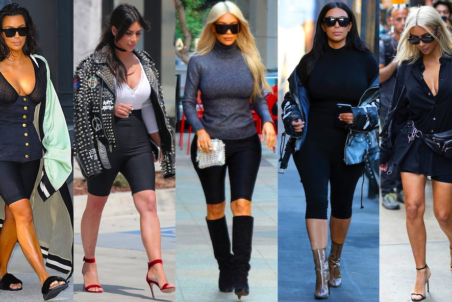 Kim Kardashian wylansowała trend na obcisłe spodenki rowerowe