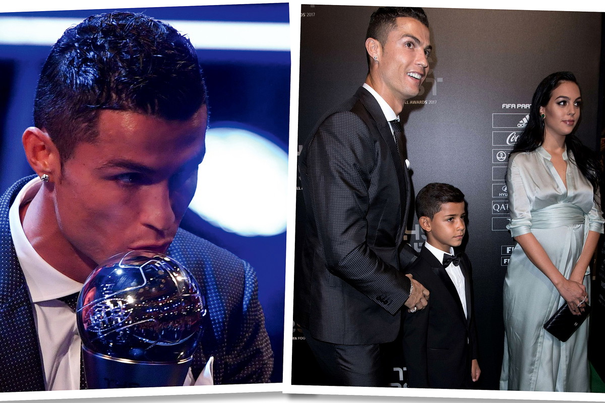 Cristiano Ronaldo odebrał Złotą Piłkę, zaś Georgina Rodriguez pochwaliła się brzuszkiem