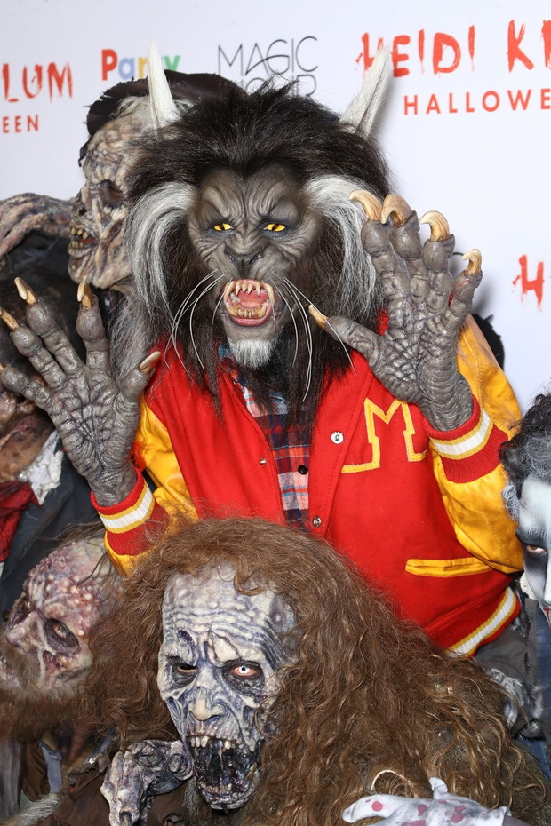 Impreza halloweenowa Heidi Klum