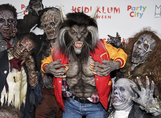 Impreza halloweenowa Heidi Klum