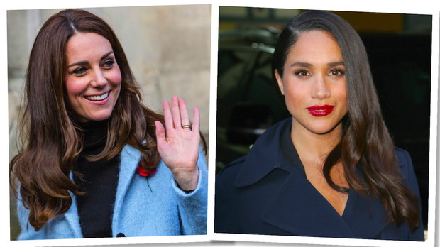 Księżna Kate i Meghan Markle w płaszczach tej samej marki  Sentaler