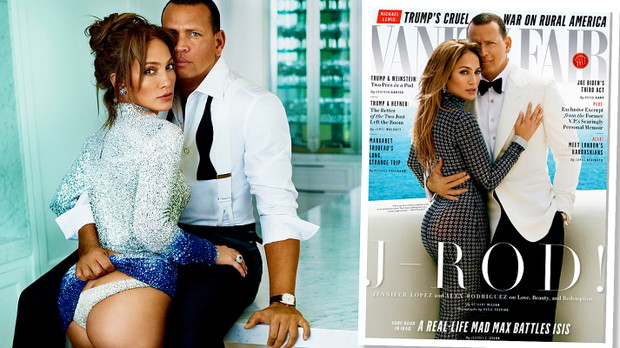 Jennifer Lopez i Alex Rodriguez na okładce Vanity Fair