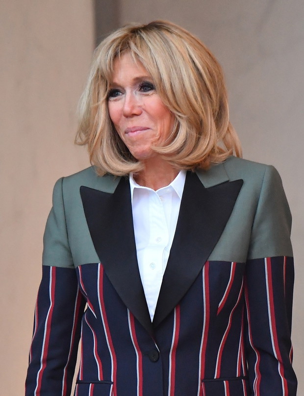 Brigitte Macron w gustownej marynarce