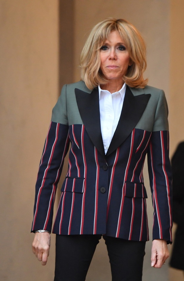 Brigitte Macron w gustownej marynarce