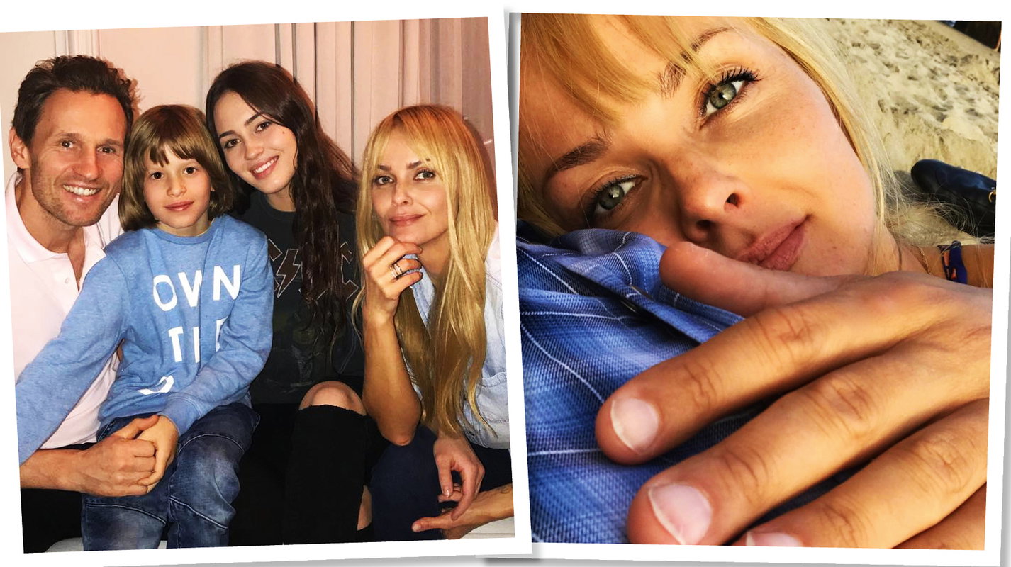 Izabella Scorupco spędziła święta z córką Julią, Mariuszem Czerkawskim i nowym partnerem