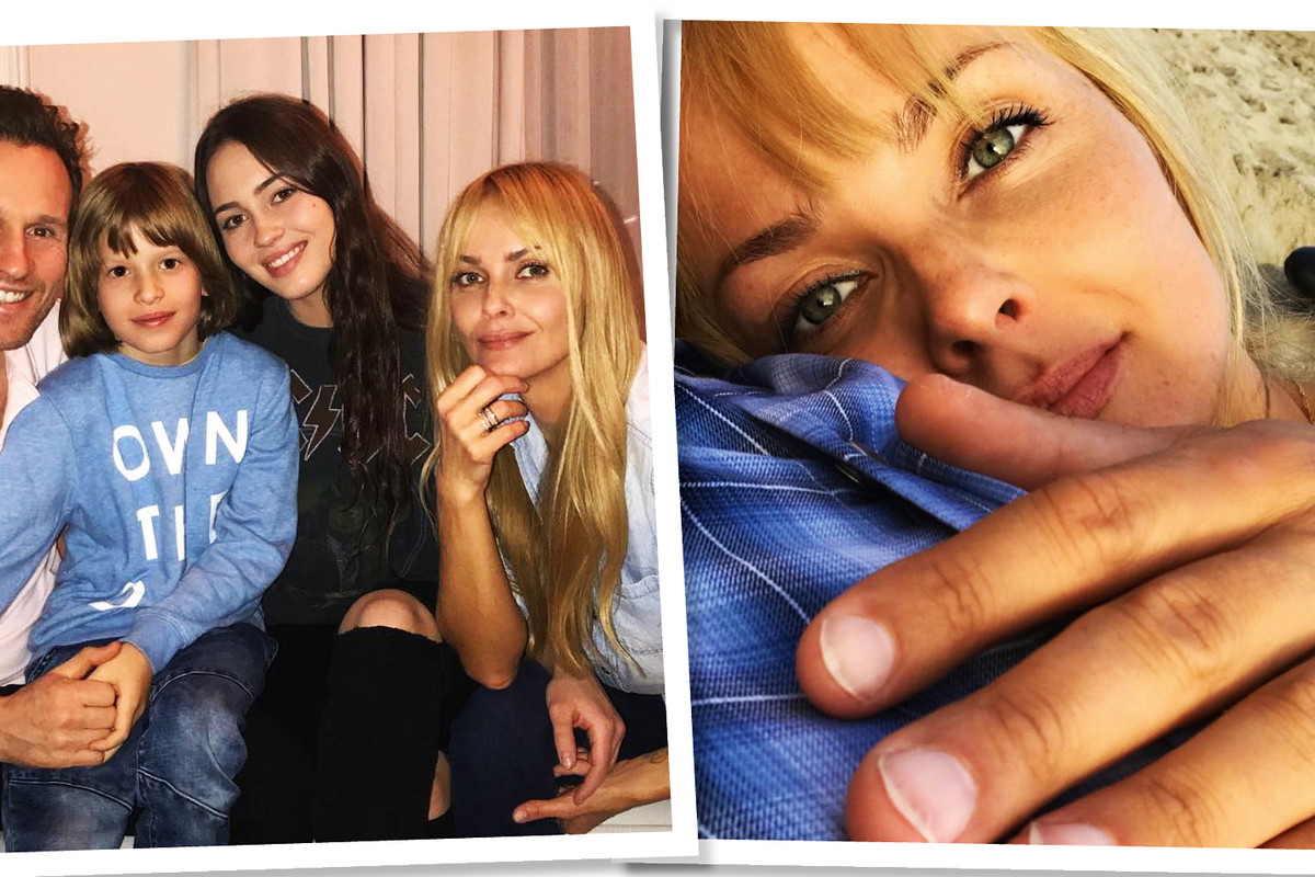 Izabella Scorupco spędziła święta z córką Julią, Mariuszem Czerkawskim i nowym partnerem