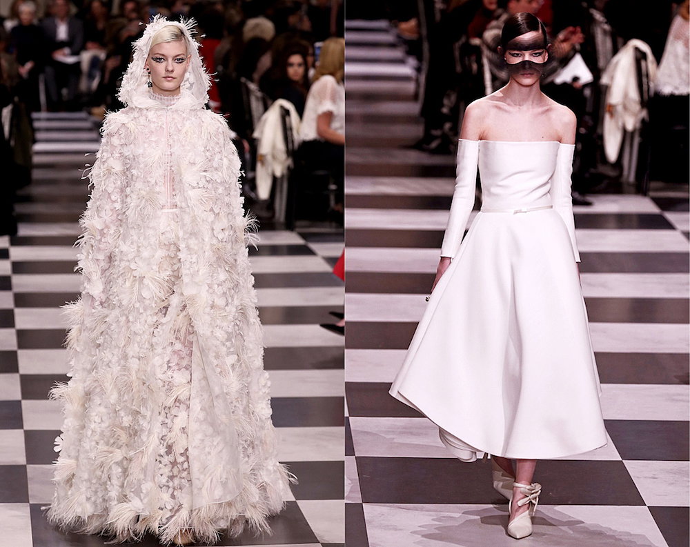 suknie ślubne z pokazów haute couture na wiosnę 2018
