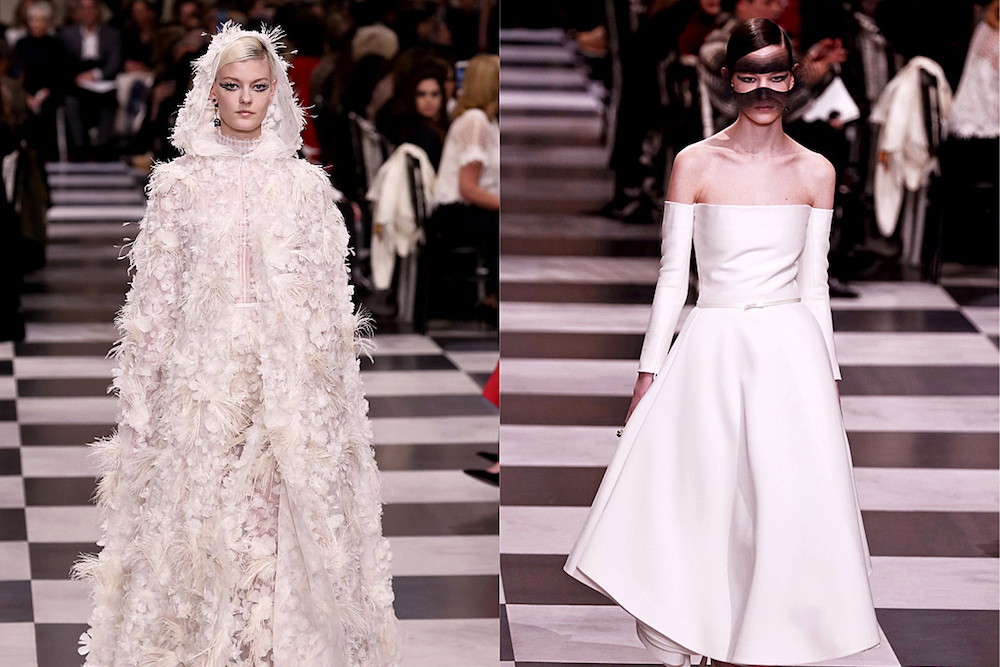 suknie ślubne z pokazów haute couture na wiosnę 2018