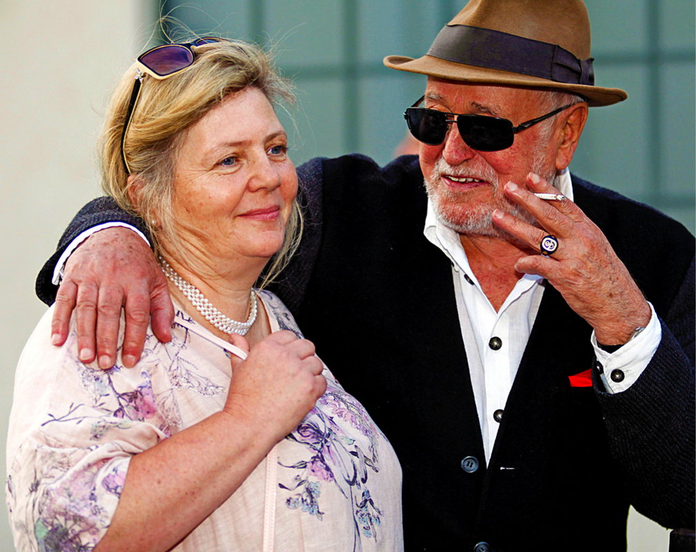 Jan Nowicki z żoną Anną Kondratowicz na Festiwalu Reżyserii Filmowej w Wałbrzychu