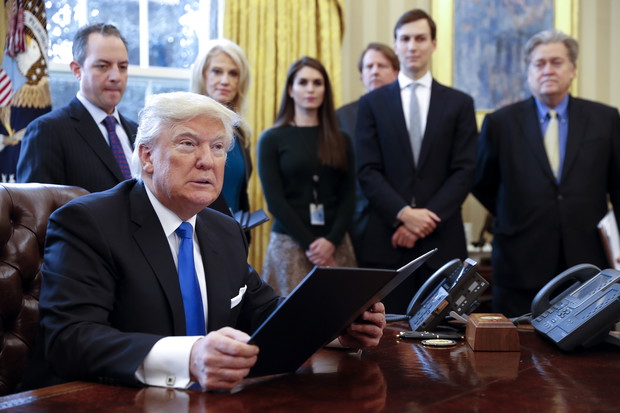 President Trump Signs Executive Orders On Oil Pipelines