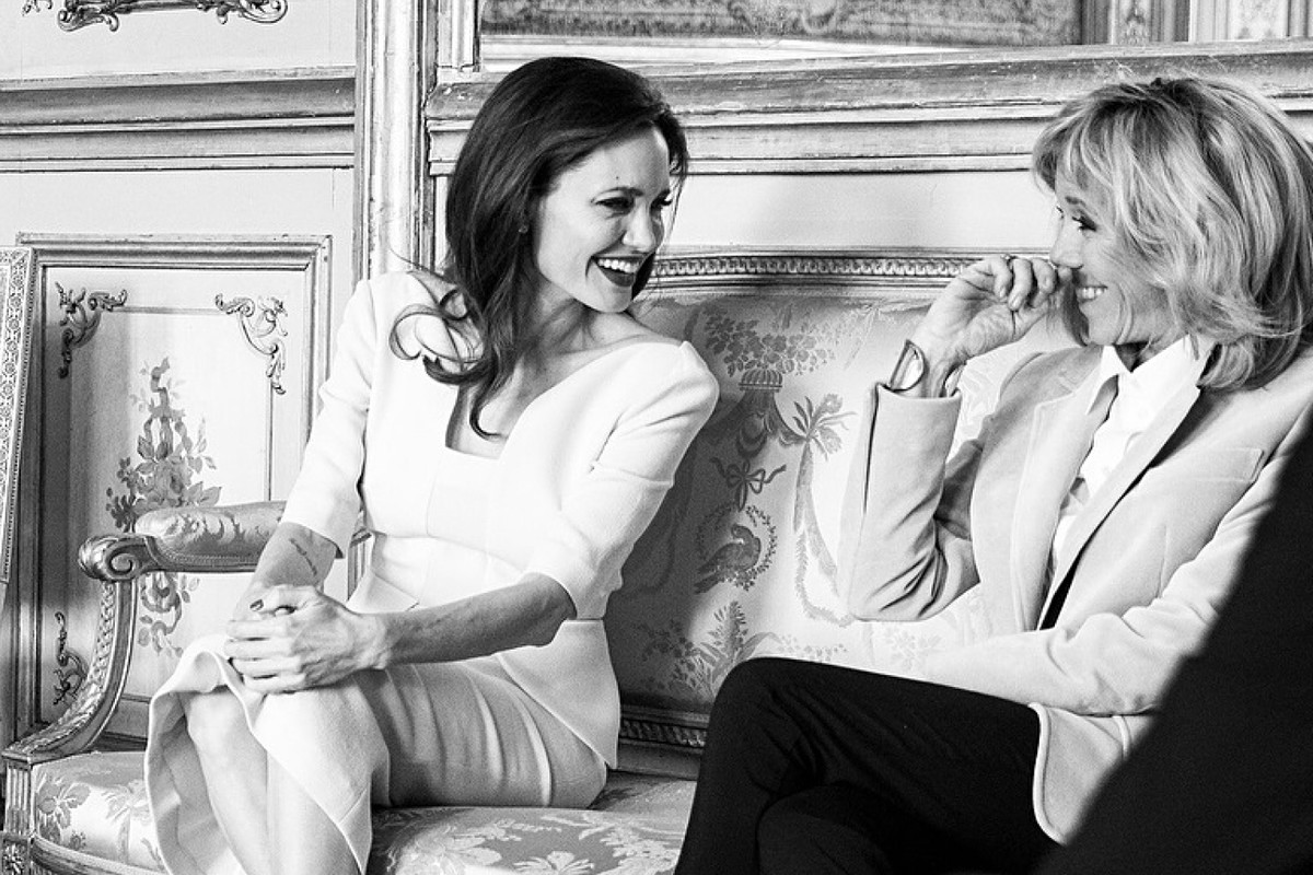 Angelina Jolie, Brigitte Macron, Paryż 2018