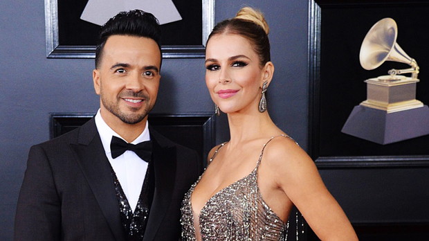 Luis Fonsi z żoną, Agueda Lopez, Grammy 2018