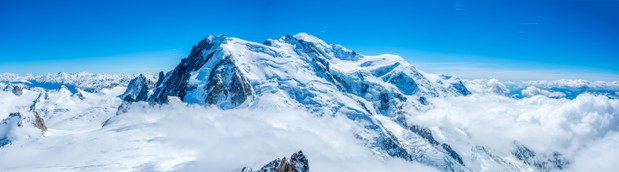 Mont Blanc mountain in France