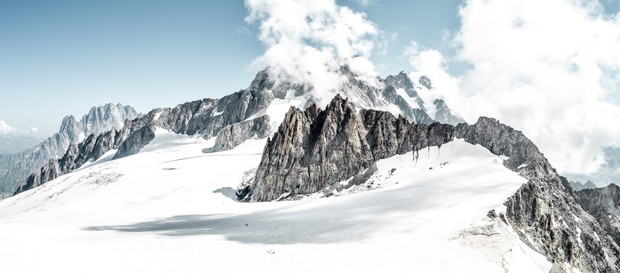 mountains in winter, Mont Blanc