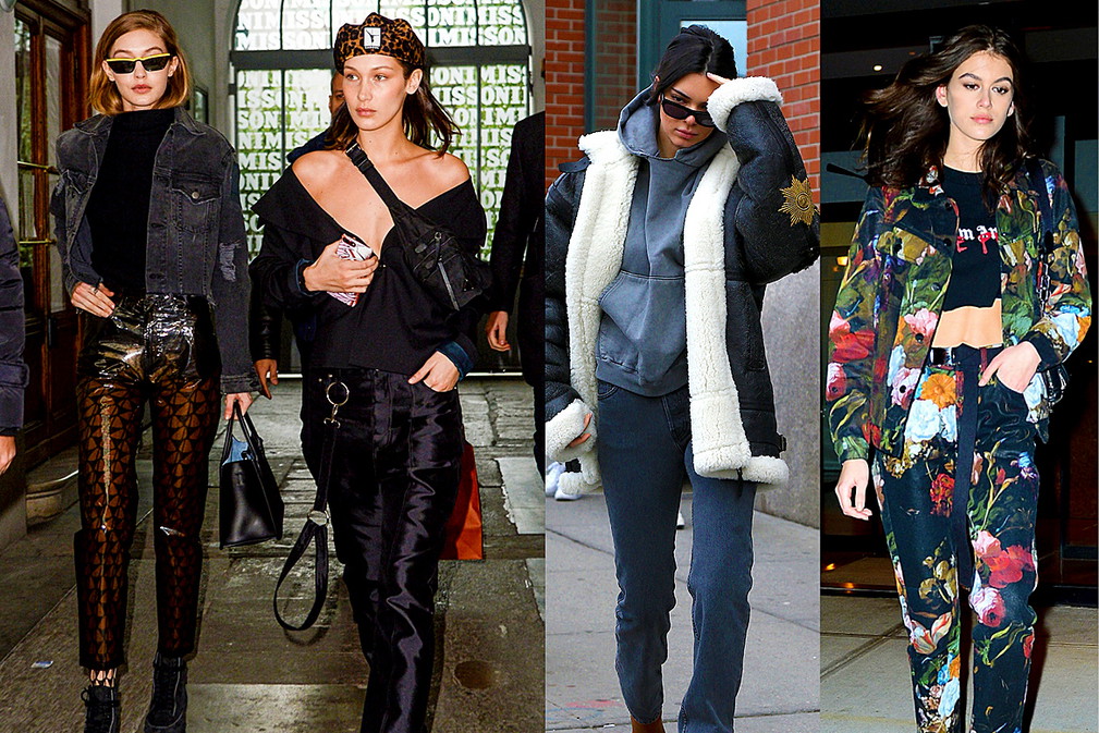 outfit modelek na ulicach, stylizacje gwiazd