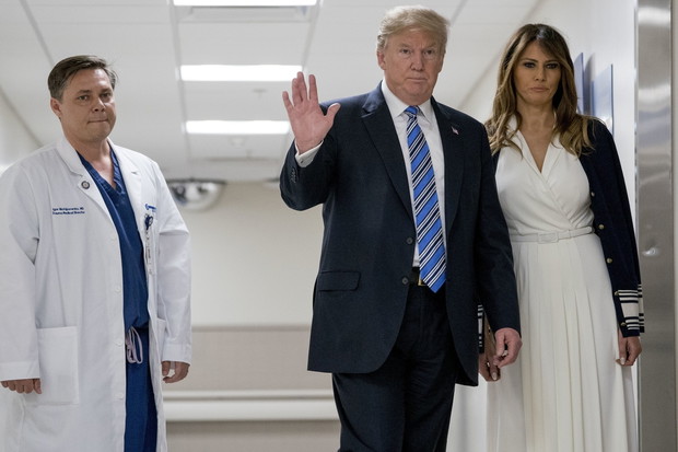 Donald i Melania Trump odwiedzili ofiary strzelaniny