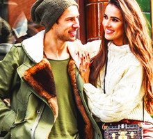 Celia Jaunat i Grzegorz Krychowiak