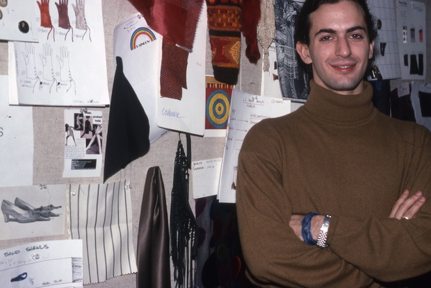 Marc Jacobs in his design studio, Garment Center,  New York - 1989