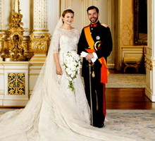 Wilhelm i Stephanie de Lannoy, ślub