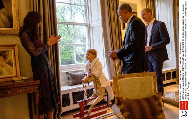 Barack Obama odwiedzi? ksi?cia George'a