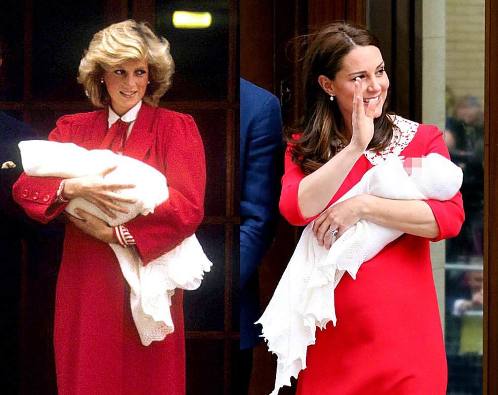 księżna Diana, księżna Kate, stylizacje po porodzie