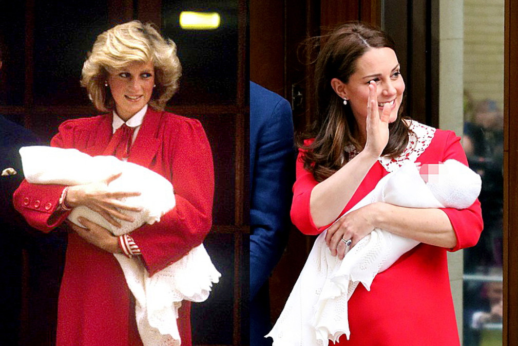 księżna Diana, księżna Kate, stylizacje po porodzie