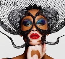 Modelka z bielactwem, Winnie Harlow dla Harper's Bazaar