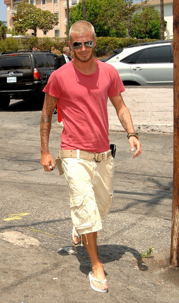 David Beckham na porannej kawie