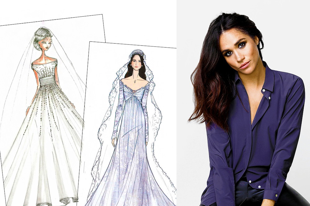 Projekty sukni ślubnej Meghan Markle