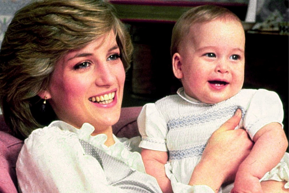 Księżna Diana i książę William jako dziecko