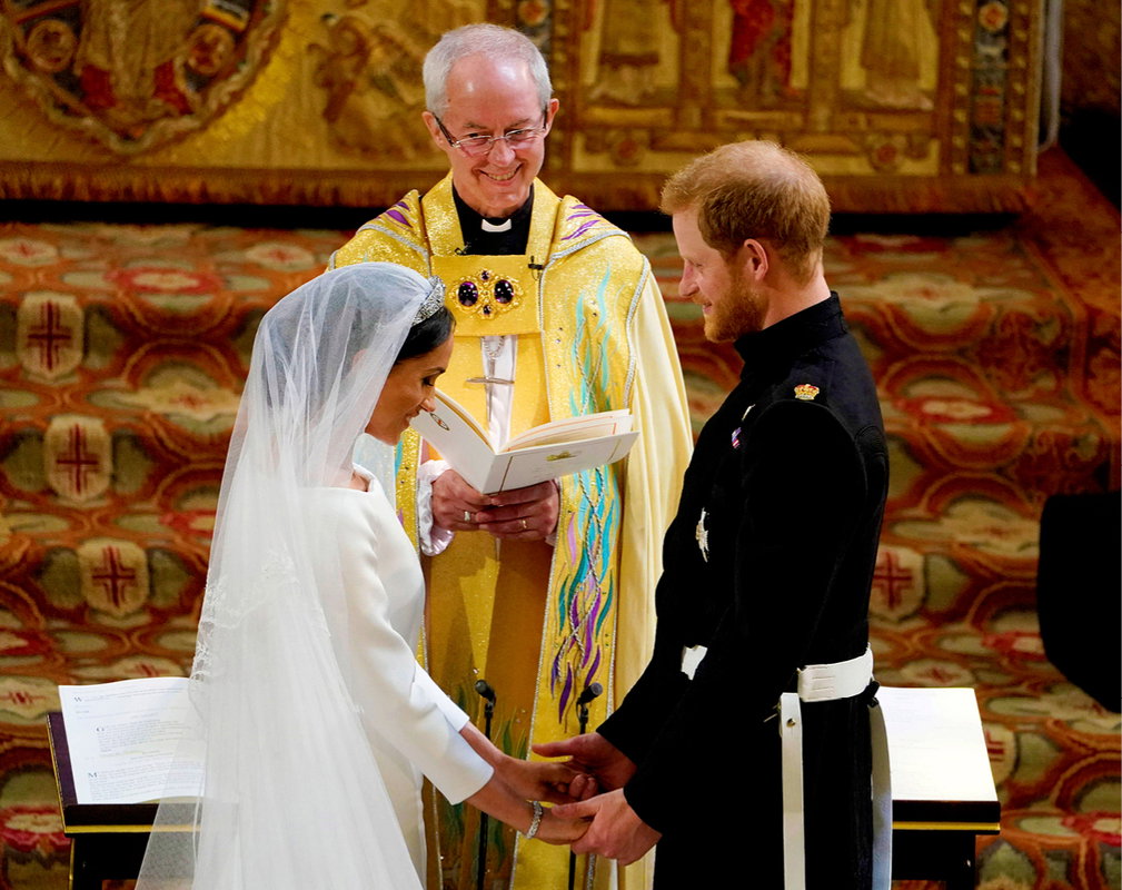 Książę Harry i Meghan Markle przysięga