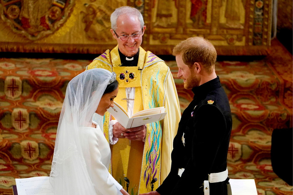 Książę Harry i Meghan Markle przysięga