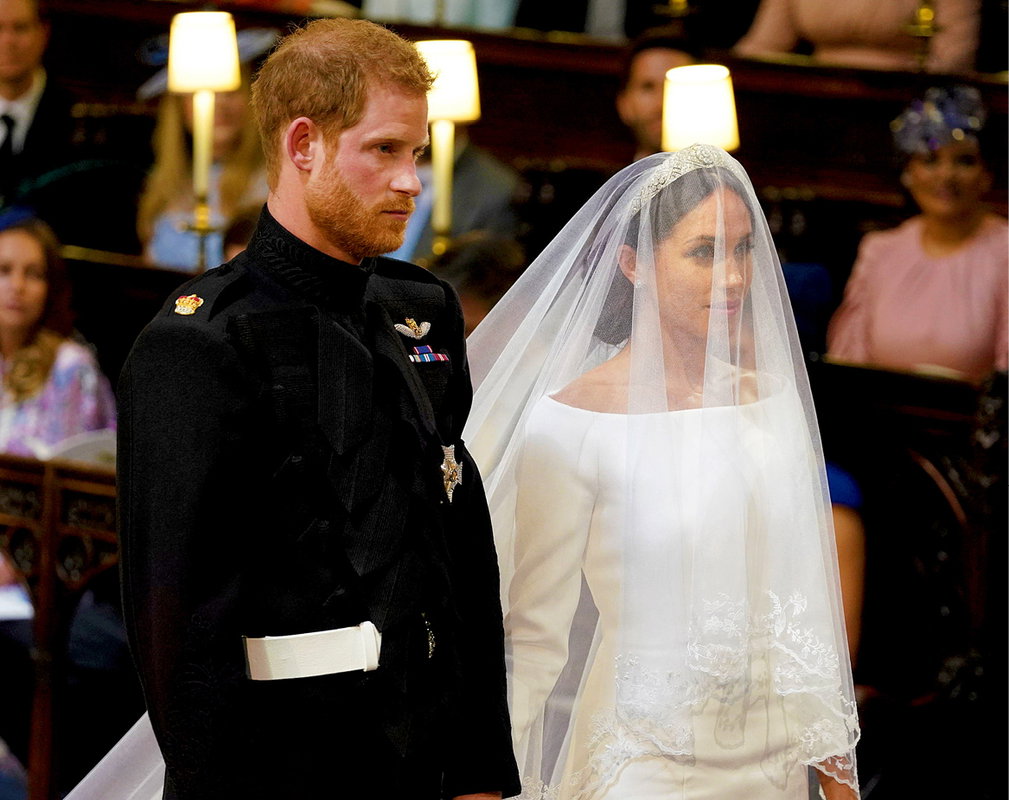 Ślub księcia Harry'ego i Meghan Markle, pierwsze wspólne ślubne zdjęcie Harry'ego i Meghan