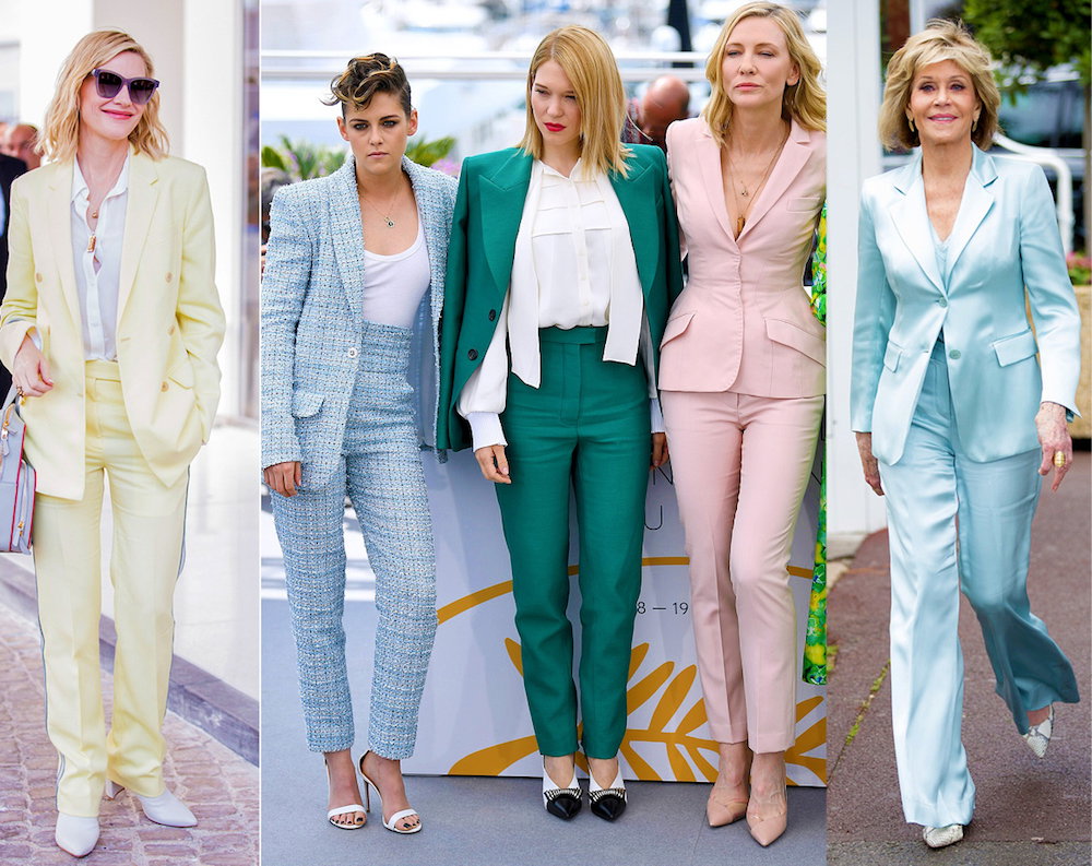 Trend na Festiwalu w Cannes, gwiazdy w garniturach