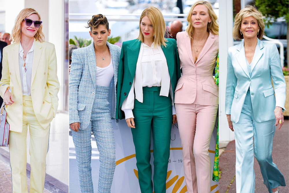 Trend na Festiwalu w Cannes, gwiazdy w garniturach