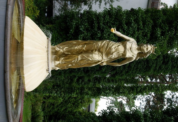 statue of legendary goddess of sea Jurata in sea-side resort