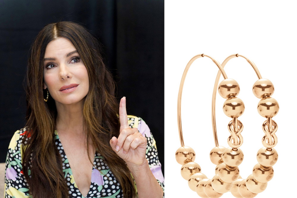 Sandra Bullock w kolczykach polskiej marki Lilou