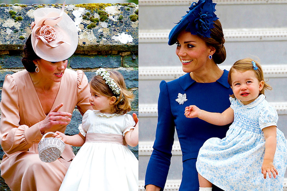 Księżna Kate i księżniczka Charlotte noszą ubrania w tych samych kolorach