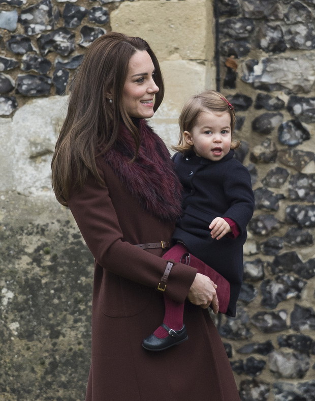 The Middleton Family Attend Church On Christmas Day