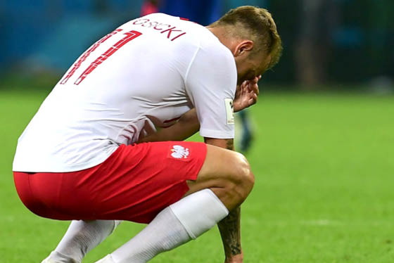 Kamil Grosicki, mecz Polska - Kolumbia