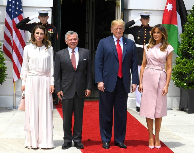 Królowa Rania i król Abdullah z wizyt? w USA