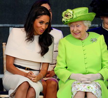 Księżna Meghan Markle i królowa Elżbieta II