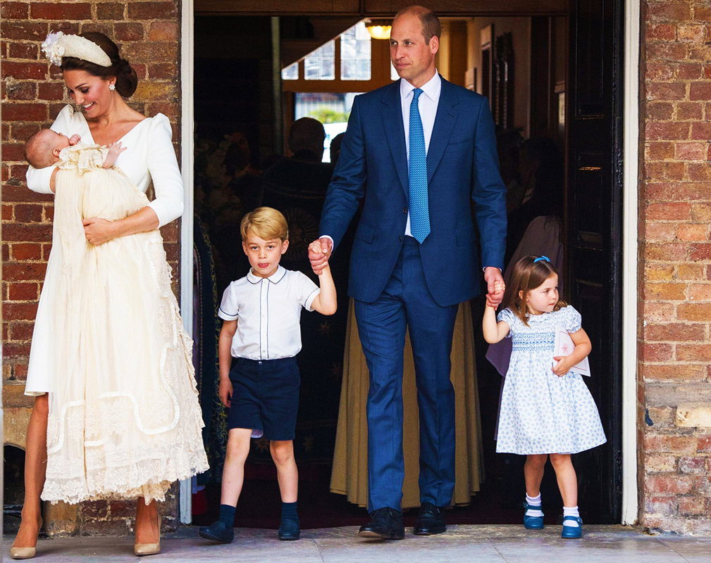 Księżna Kate, książę William, książę George, książę Louis, księżniczka Charlotte