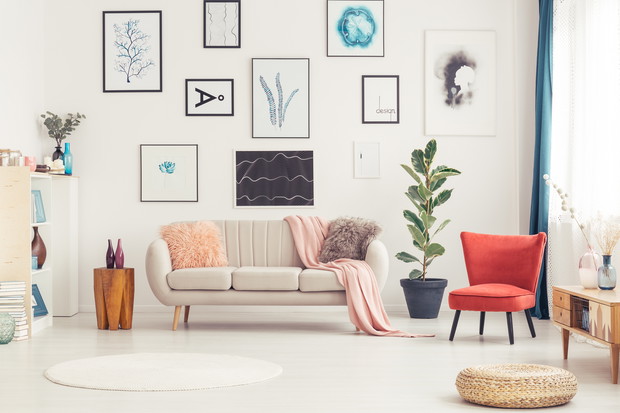 Colorful living room interior