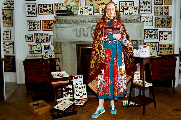 La campagne Automne Hiver de Gucci our differents collectionneurs posent avec leurs collections