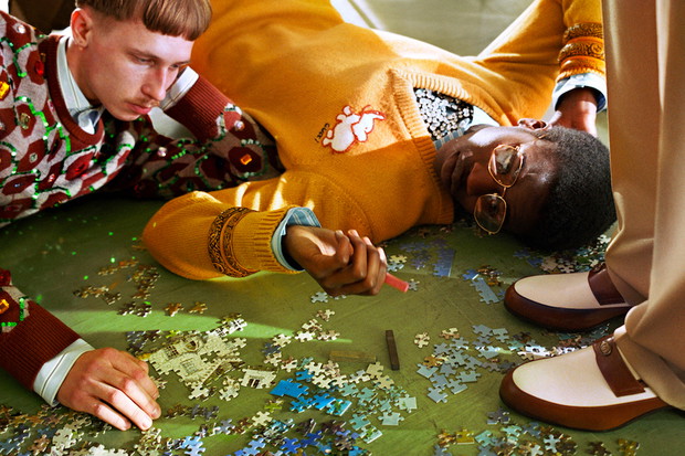 La campagne Automne Hiver de Gucci our differents collectionneurs posent avec leurs collections