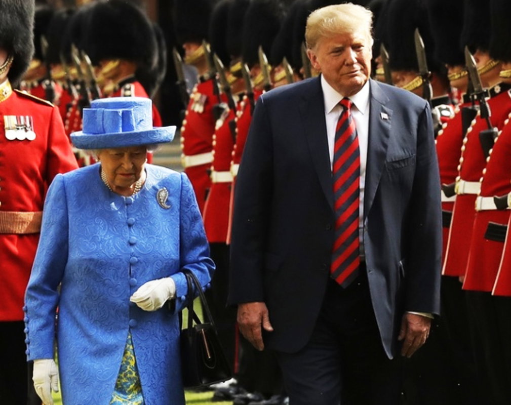 Donald Trump, Melania Trump, Elżbieta II